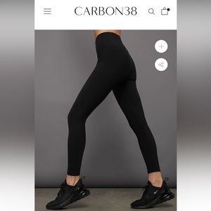 High rise carbon 38 leggings in melt material